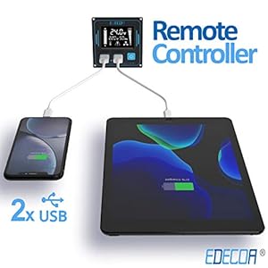 EDECOA Inverter Onda Pura 1500w Invertitore di Potenza 24v 220v 230v Trasformatore di Tensione Convertitore Nuovo Telecomando LCD 2X USB Power Inverter Camion - immagine 6
