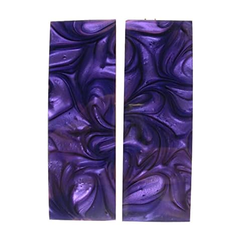 Purple & Clear Pearl Knife Scale Sets Cover