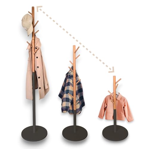 Lamavia Garderobenständer, Kleiderständer, höhenverstellbar...