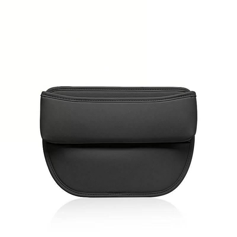 Caja de Almacenamiento Multifuncional para los Huecos de los Asientos del Coche para Nissan Juke 2015-2019, Caja de Almacenamiento Multiusos de Cuero para el Coche,Black