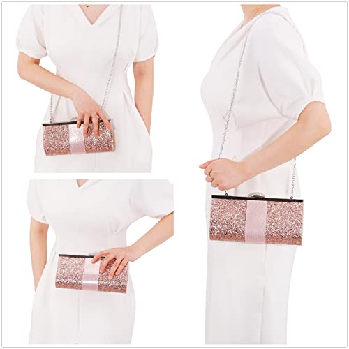 Naimo Women's Sequin Clutch Rhinestone Evening Bag Elegant Glitter Bag #TOP3