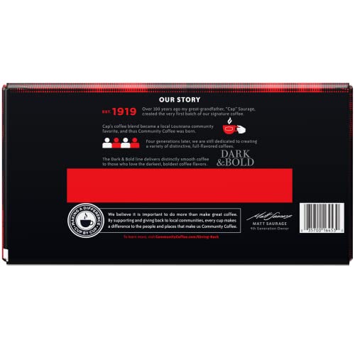 Image of Community Coffee Dark & Bold Espresso Roast Coffee Pods, Compatible with Keurig 2.0 K-Cup Brewers, 80 count (Pack of 1)