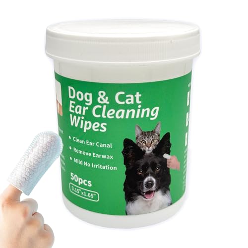 Image of CTWPets Dog & Cat Ear Cleaning Wipes, Green Tea Scent, 50 Count