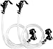FERRODAY 3/16" Ball Lock Beer Line Assembly, 3ft Liquid Line Picnic Tap Ball Lock Quick Disconnect Homebrew Faucet Food Grade Clear Tube kit for Cornelius Keg Wine Making Soda Dispensing Keg Fitting