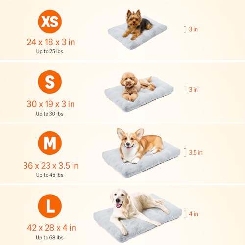 Amazon Basics Medium Dog Bed for Crate, Washable Medium Dog Mat for Pet Kennel, Anti-Slip, 36x23x3.5 Inches view 3