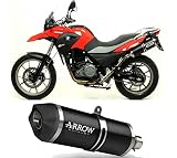  arrow 72615akn, silenciador homologado race-tech aluminio negro, fondo en carbono, compatible con moto bmw g650 g-650 gs 2011 2012 2013 2014 2015 2016 mototopgun