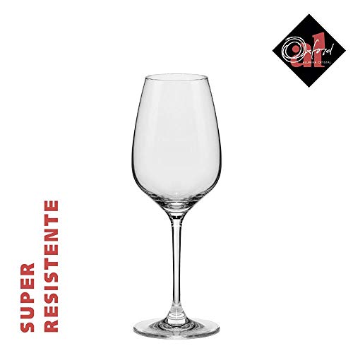 Jogo De 6 Taças De Cristal Vinho/Água 340 Ml Slim Classic - Oxford