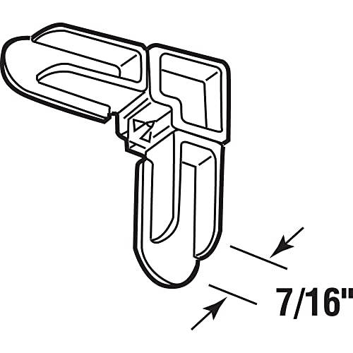 Prime-Line Mp7726-50 Screen Frame Corner, 7/16 Inch X 3/4 Inch, White Plastic, Pack Of 50 #TOP1