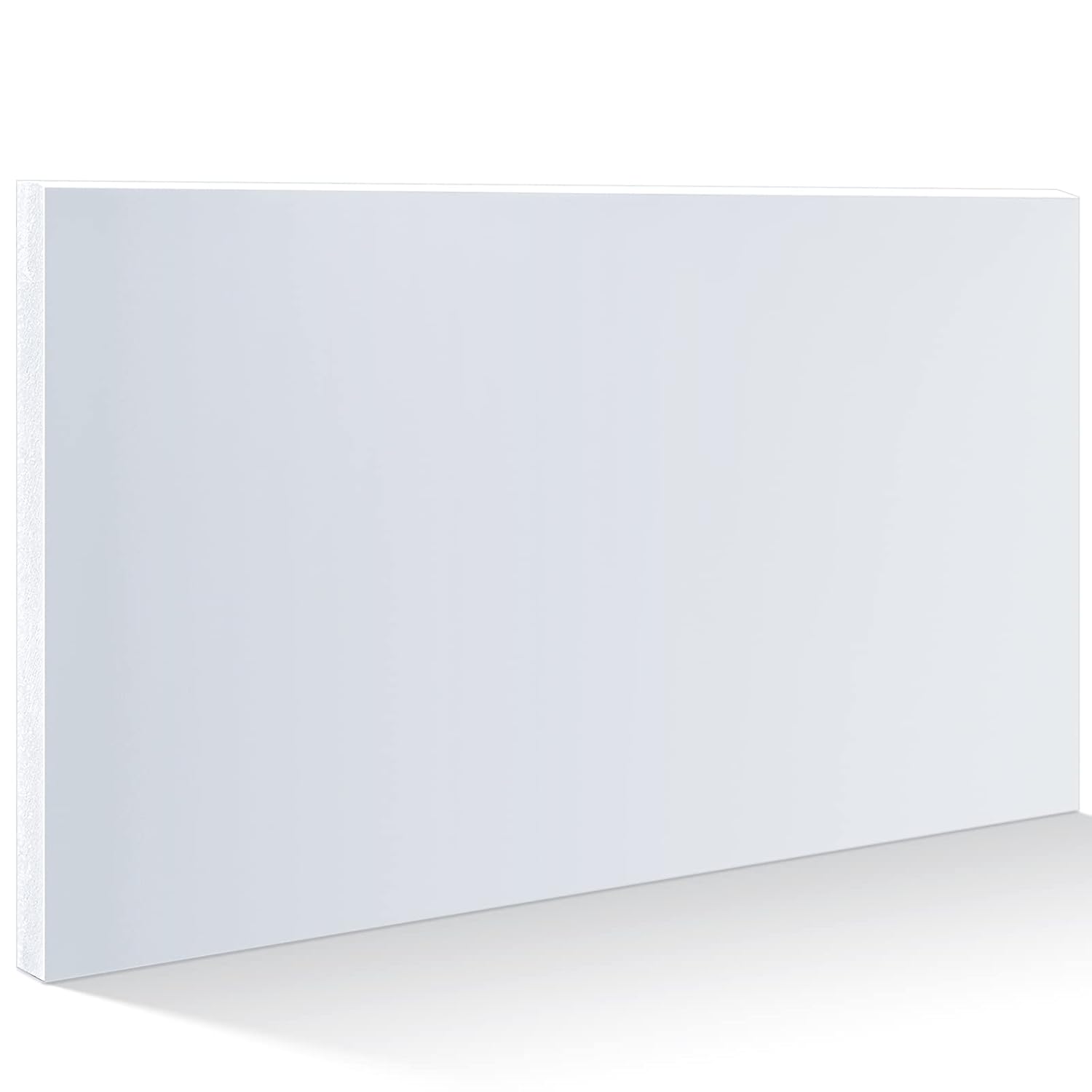 Wesiti Hdpe Plastic Sheet 1" Thick 12" Length 24" Width White Polyethylene Sheet High Density Polyethylene Thick High Density Plastic Board for Crafts(1 Piece)