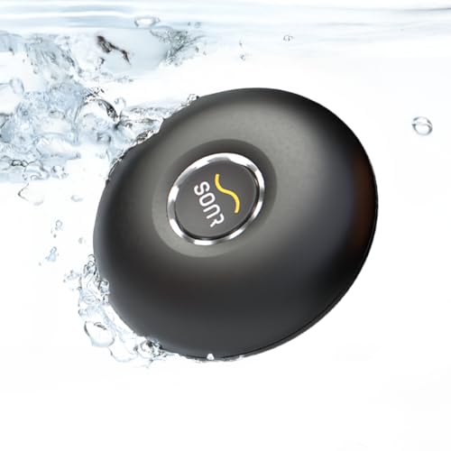 SONR Music Waterproof MP3 Player for Swimming — Bone Conduction Underwater Headphones for Pool, Open Water & Triathlon Training — Wireless, Comfortable & Clear Sound (Dark Grey)