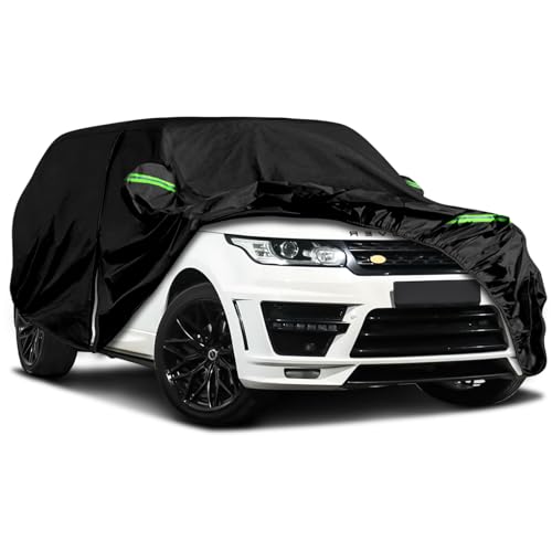 Waterproof Car Cover Fits for 2015-2024 Land Rover Discovery Sport, All Weather Outdoor Cover Full Car Cover with Door Zipper & Windproof Bands for Sun Snow Rain Dust Protection