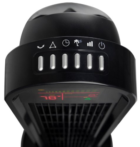 Ozeri 360 Oscillation, Micro-Blade Noise Reduction Technology Tower Fan, Black #TOP5