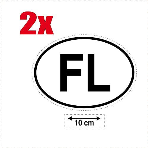 SAFIRMES - 2 adesivi con bandiera ovale per auto