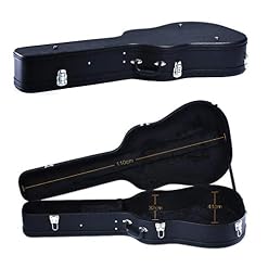 KEPOHK Étui noir de 41″pour guitare acoustique classique Boîte de guitare acoustique de poche personnalisée Étui rigide noir - Les Beatles, Paul McCartney, John Lennon, RIngo Starr, George Harrison