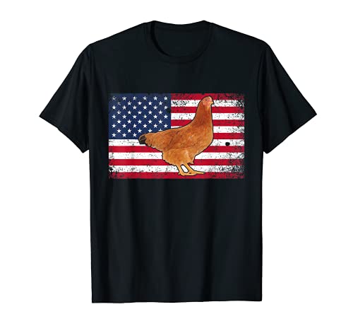 Farmer Dad 4th Of July Patriotic shirt, Chicken Daddy T-Shirt