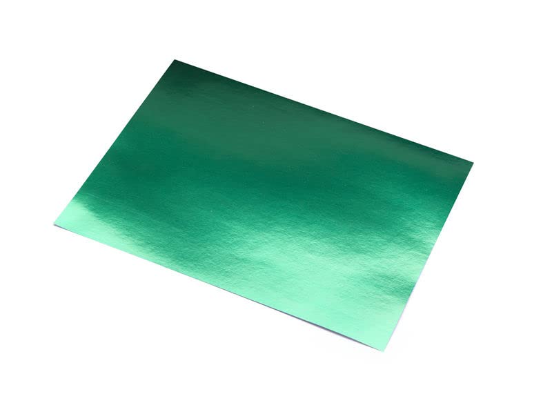 Sadipal Aluminium Cardboard Sheet 225Gm 10Sheets Green,Ideal for parties, celebrations, costumes, gifts, decorations.