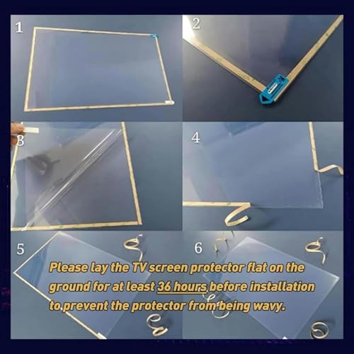 Pellicola protettiva opaca antiriflesso per schermo TV, riduce l'affaticamento degli occhi e blocca la luce blu per un maggiore comfort visivo