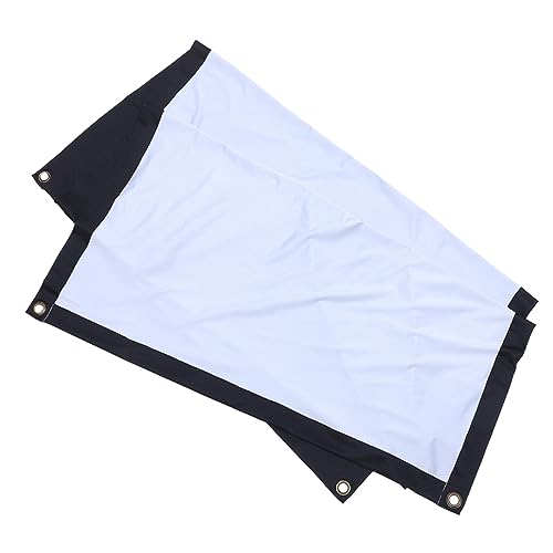 Pantalla para proyector manual portátil blanca y negra miniatura 1