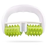 Murlien Cellulite Massager, Anti Cellulite Massage Roller for Muscle Soreness and Remove Cellulite, Body Roller Brush for Shoulder, Arms, Buttocks, Back, Abdomen, Legs and Calves – Green/White