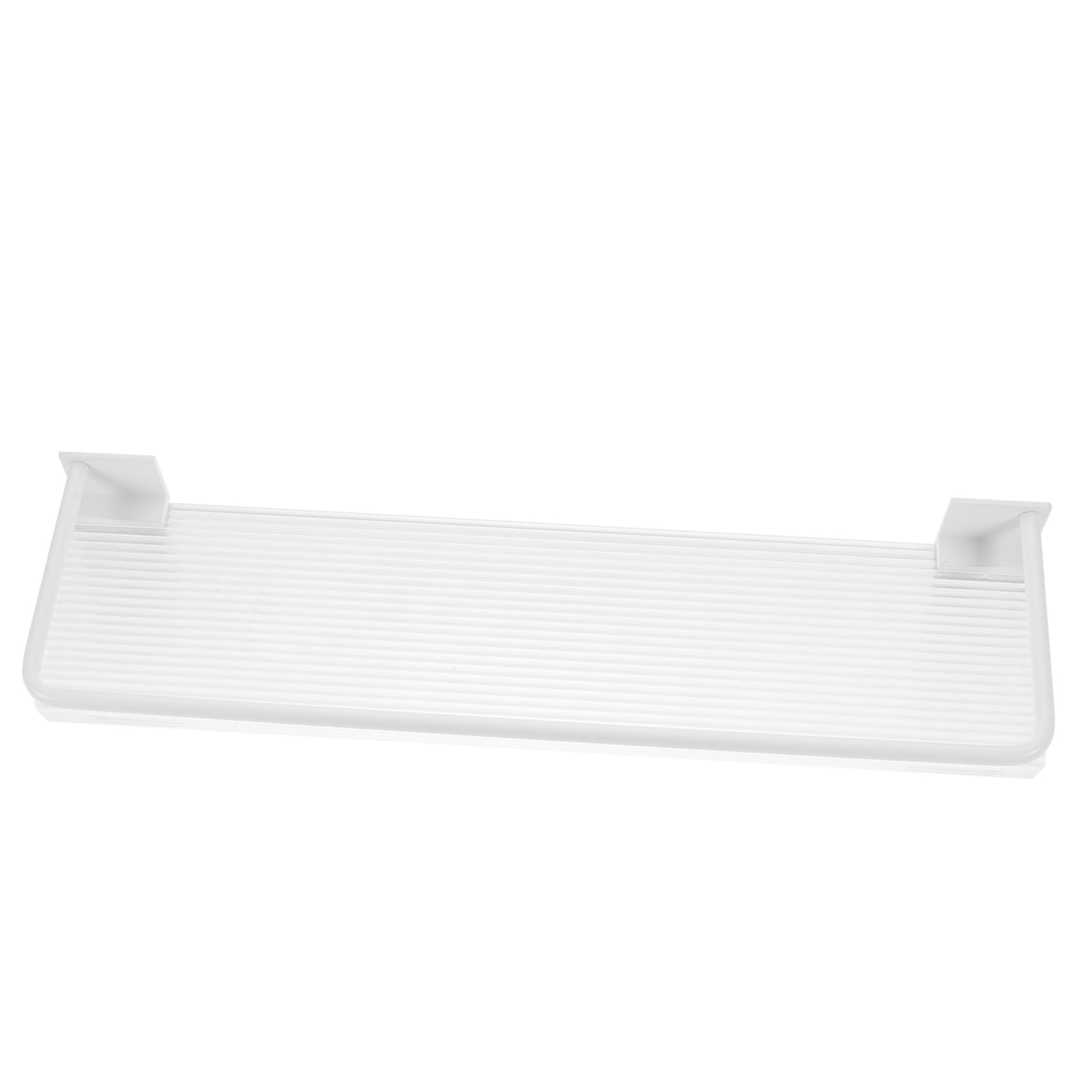 Étagère douche blanche en aluminium pour mur cabine de bain