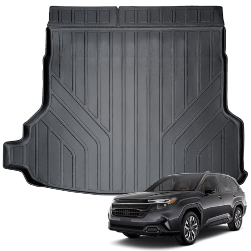 Auxko All Weather Cargo Liner Fit for Subaru Forester 2026 2025-2019 (not for Hybrid) TPE Mat Accessories All Season Guard Odorless Anti-Slip Cargo Mat Black