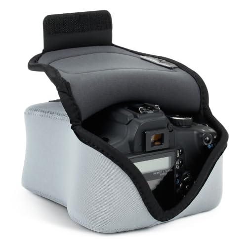 Funda para cámara USA Gear mediana neopreno gris miniatura 1