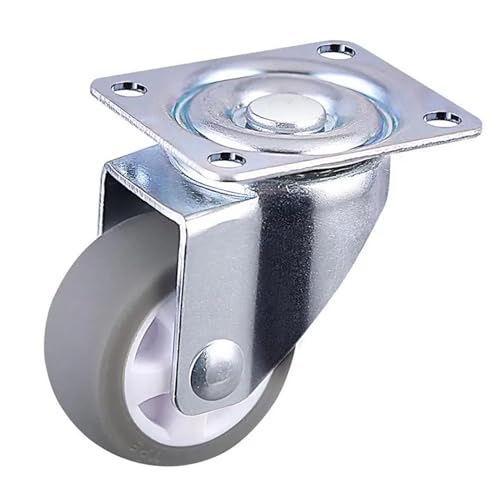 Roulettes universelles TPE 25mm 1 pouce | Rouleau muet hauteur 4cm pour meuble d'appoint x5