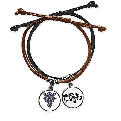 Bracelet dragon chinois en cuir pour un style urbain quotidien