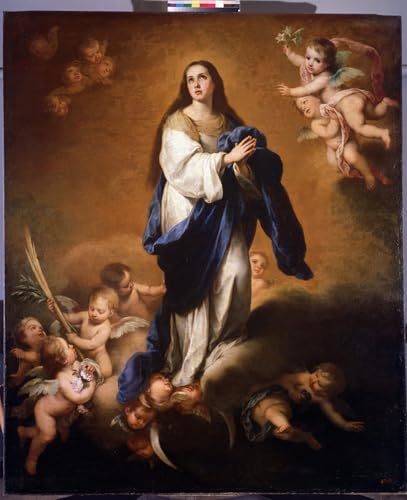 Tableau de la Vierge Murillo pour créer une ambiance sereine au salon