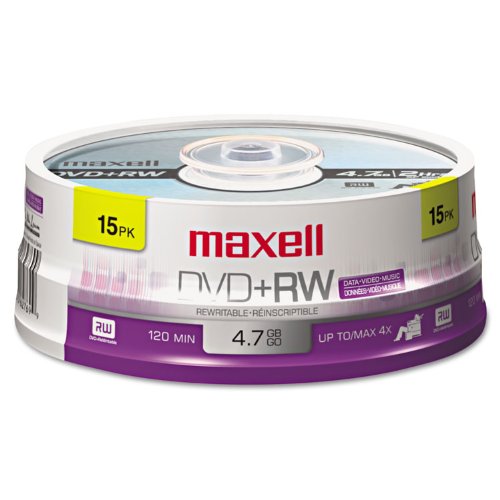 Amazon.com: DVD+RW Rewritable Disc, 4.7 GB, 4x, Spindle, Silver