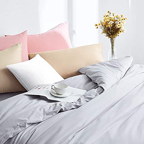 FLXXIE 2 Pack Microfiber King Pillow Cases, 1800 Super Soft Pillowcases with Envelope Closure, Wrinkle, Fade and Stain Resistant Pillow Covers, 20x36, Pink
