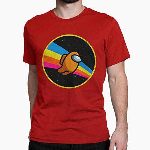 Camiseta Básica Unissex Algodão Among Us Suspeito Game Impostor Tumblr (Vermelho, P)