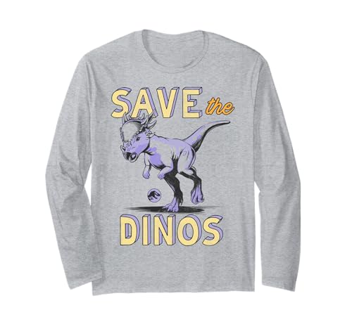 Jurassic World Save The Dinos haut manches longues noir pour adulte et ado