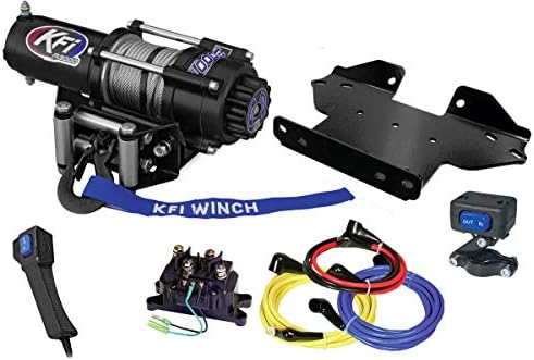 KFI Combo Kit - A3000 3000 lb Winch & 100535 Winch Mount Compatible/Replacement for 2005-2021 Kawasaki Brute Force 750 4x4, 4x4i, 4x4i EPS