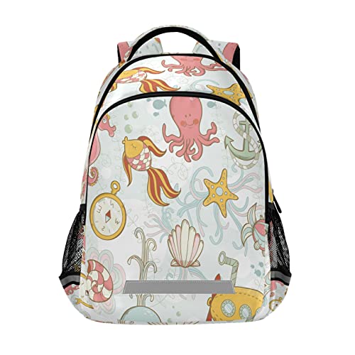 Sac à dos cartable motif baleine léger pour soulager le dos des enfants