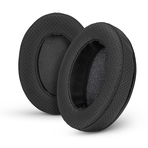 Image of Brainwavz Perforated Thick Memory Foam Ear Pads for ATH M50X, M40X, Steelseries Arctis, HyperX Cloud & Alpha, Logitich G Pro & Many More Headphones, Black