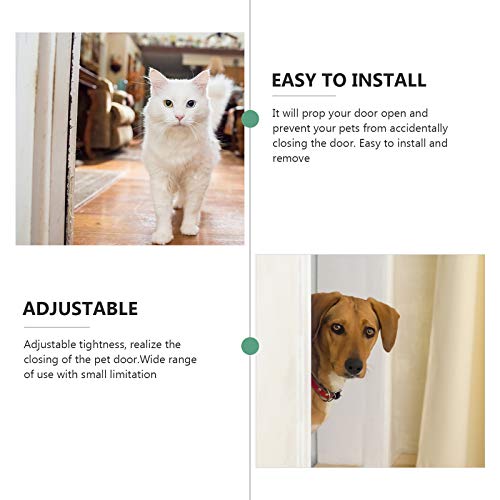 TEHAUX Alça de porta ajustável para animais de estimação Rolha de porta útil para animais de estimaç