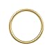 14K Yellow Gold 3mm Plain Wedding Band (Ring Size 7.5)