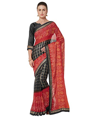 MirchiFashion Bandhani - Bandhani de imitación para mujer