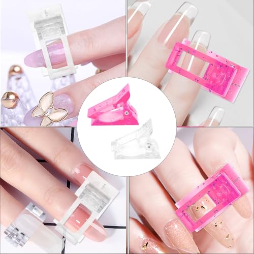LIFKOME 12 piezas Clamp para uñas y clips para manicura miniatura 5