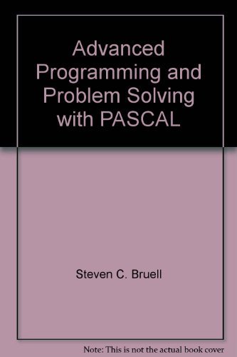 Advanced Programming and Problem Solving with P... 0471011282 Book Cover