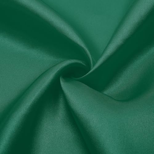 Tissu satiné soyeux vert forêt de haute qualité pour robe de mariée