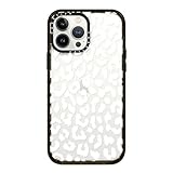 Picture of CASETiFY Impact iPhone 13 Pro Max Case [6.6ft Drop Protection] - White Transparent Leopard Animal Print - Clear Black