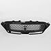 JOLONG Front Grille Fit for Lincoln MKZ 2017-2019 Bumper Upper Hood Grill Replacement for HP5Z8200AA (Black)