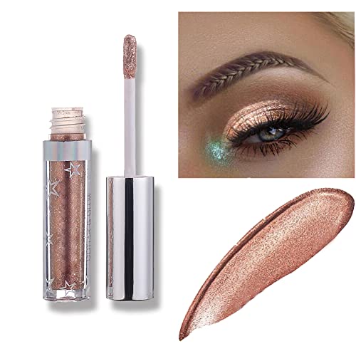 12 couleurs Ombre à paupière liquide, Glitter Liquid Shine Matalic Makeup Eyes Ombre à paupières à paupières scintillante imperméable, excellent choix pour les filles Cover