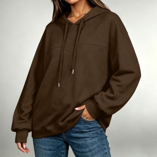 FPMLUXLL Hoodies for Women Casual Long Sleeve Sweatshirt with Pockets - image 4