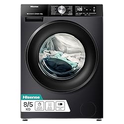8kg wash and 5kg dry load - optimal for medium households Steam - Sees off bacteria and allergens Quick Wash - Cleans clothes in 15 minutes Inverter motor - Quiet for open plan living Dimensions (cm) - H84.5 x W59.5 x D51