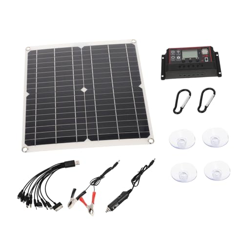 LABRIMP 1 Set Solar Panels Round Canvas for Painting PVC Model Solar Charging Panel Charging Solar Panel Device Power Bank Charger Flexible Board Single Crystal Portable