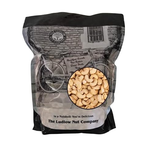 Roasted Salted Cashew Nuts 1kg by Ludlow Nut Co - Healthy Snacks - Premium Quality - Rich Source of Vegan Protein and Fibre - Scrumptious and Crunchy Cashew Nuts Cover