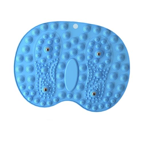 Oshhni Alfombrilla Sensorial para Suelo con Baldosas Sensoriales, para Masaje de Pies, Alfombrilla de Suelo con Tablero de Acupresión, Alfombrilla de Juego P, Azul